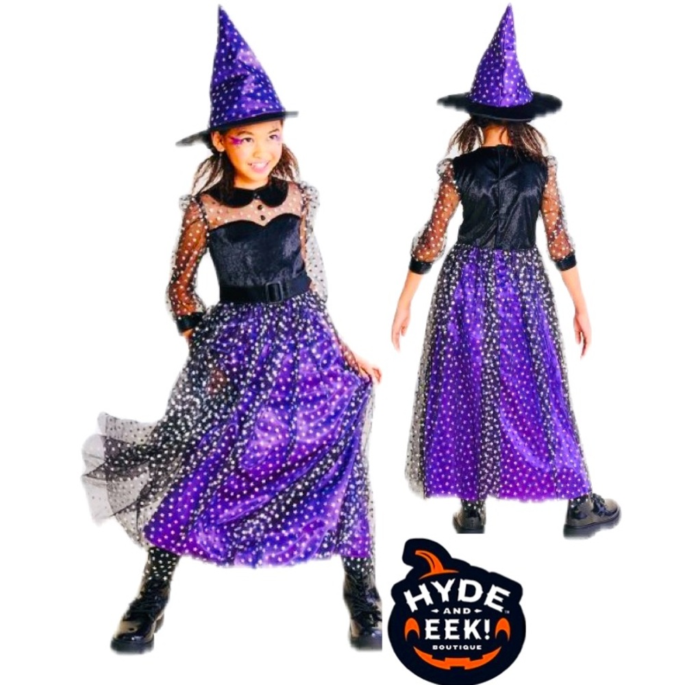 HYDE & EEK Light Up Starlight Witch
Halloween Costume Dress  Kid’s Sz L (10/12)